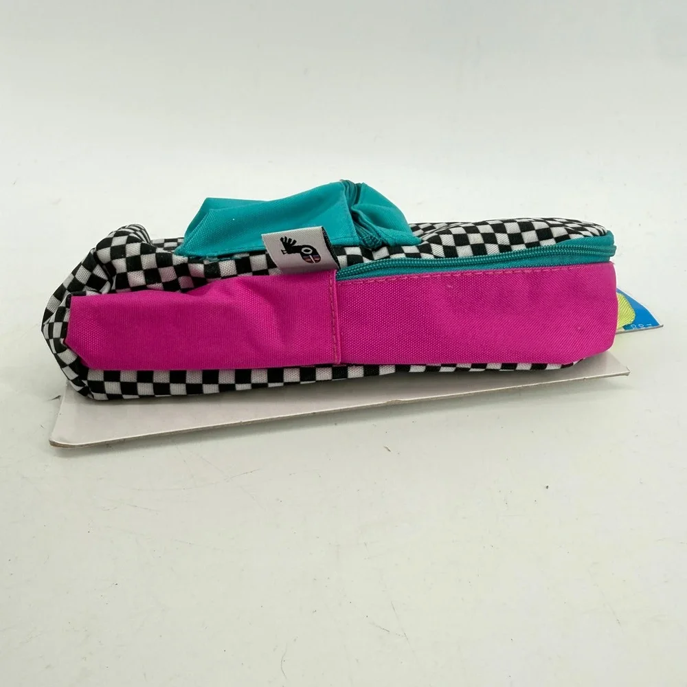 Yoobi Pencil Pouch Kids OS Multi Checkered Adjustable Notebook Strap 15AADRESAV